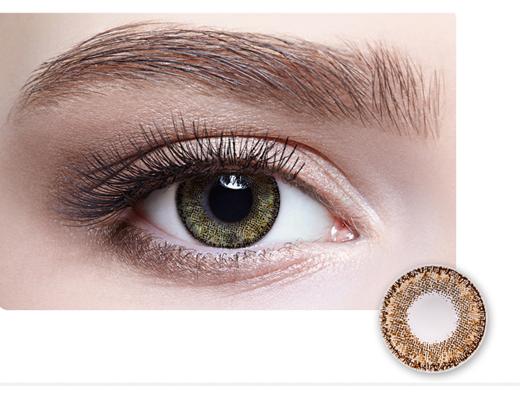 Color glasses contact lenses wholesale price diameter 14.5mm fashion color women's beautiful contact lenses from China supplier