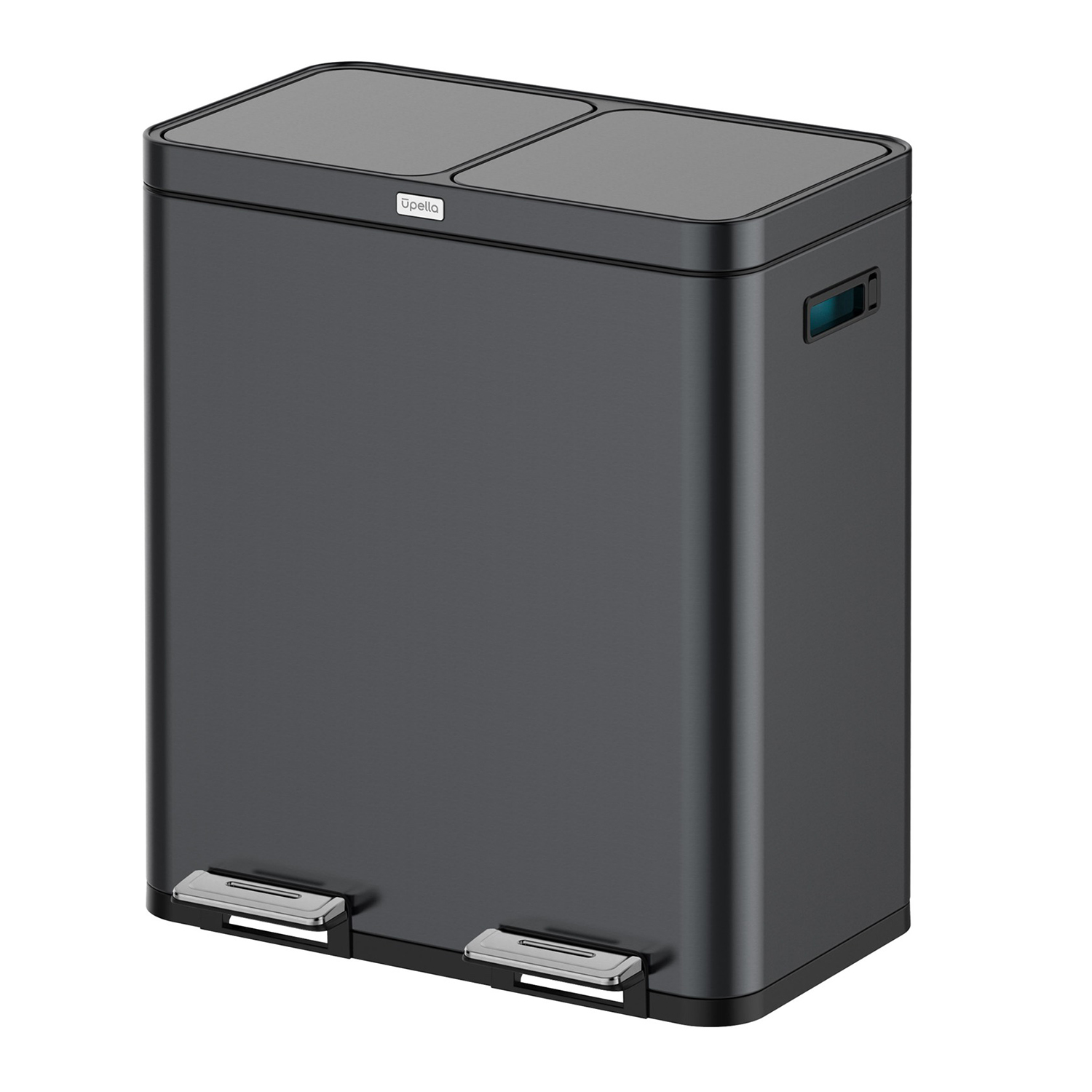 2 Part Rubbish Bin Waste And Recycle Bin Trash Can Dual Compartment