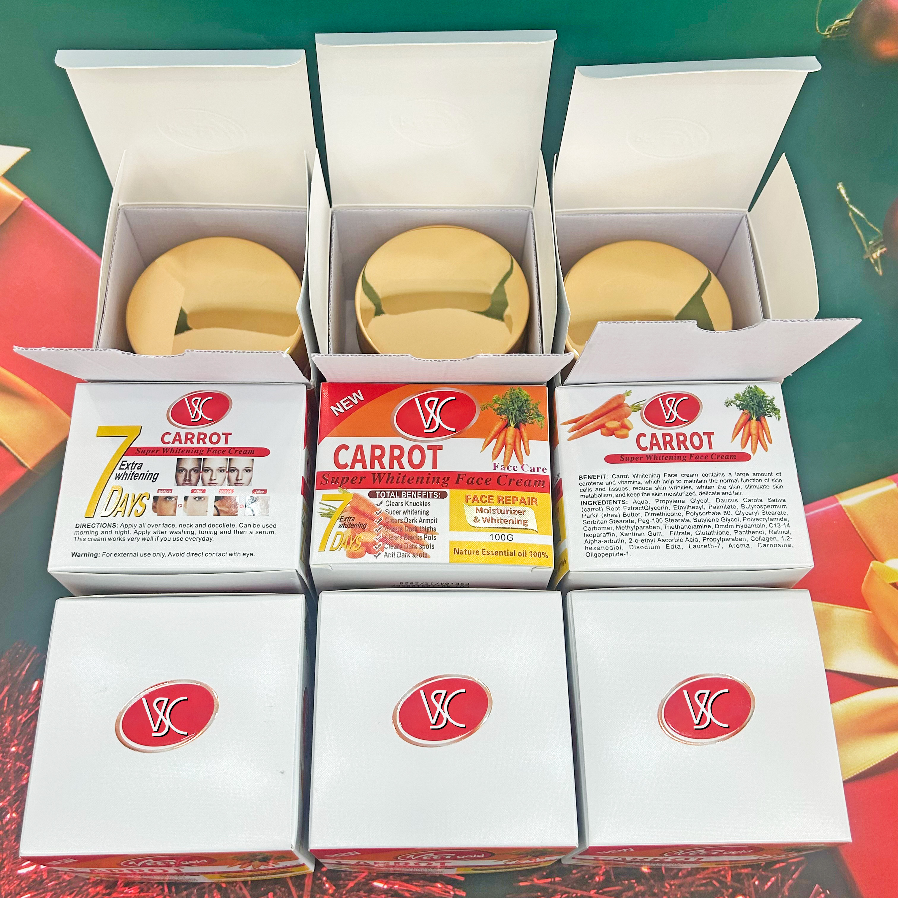 Custom Logo Whitening Carrot Face Cream Lotion for Adults & Women Skin Lightening & Spot Removal from China supplier