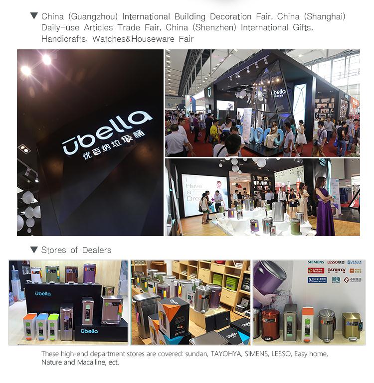 Metal trash can for kitchen/restaurant/hotel room/living room