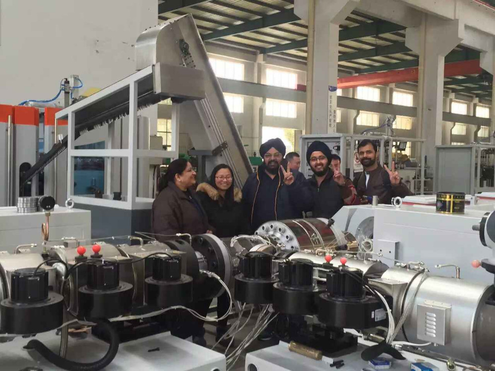Plastic Pvc Profile Stretch Ceiling Profile Production Line with Twin Screw Extruder from China supplier