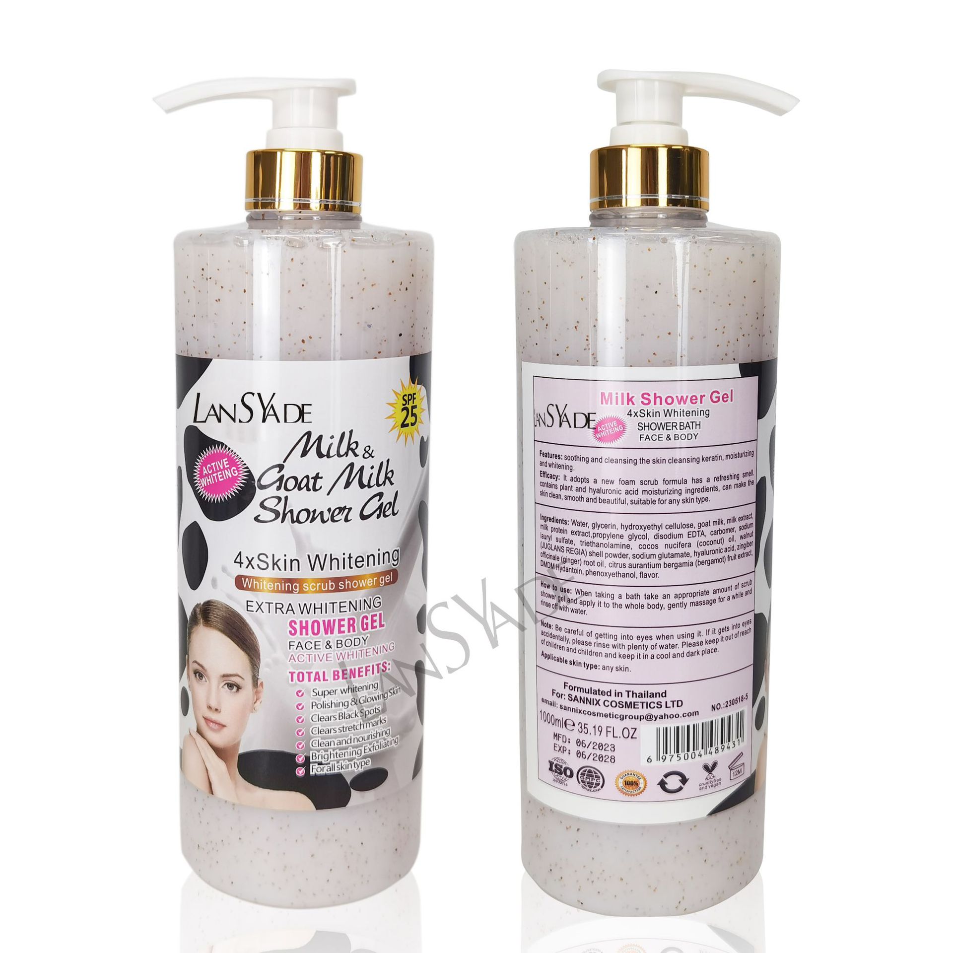 Private Label Exfoliating Deep Cleansing Natural Fragrance Body Wash Bath Gel Whitening Body Care Skin Care Products for Women from China supplier