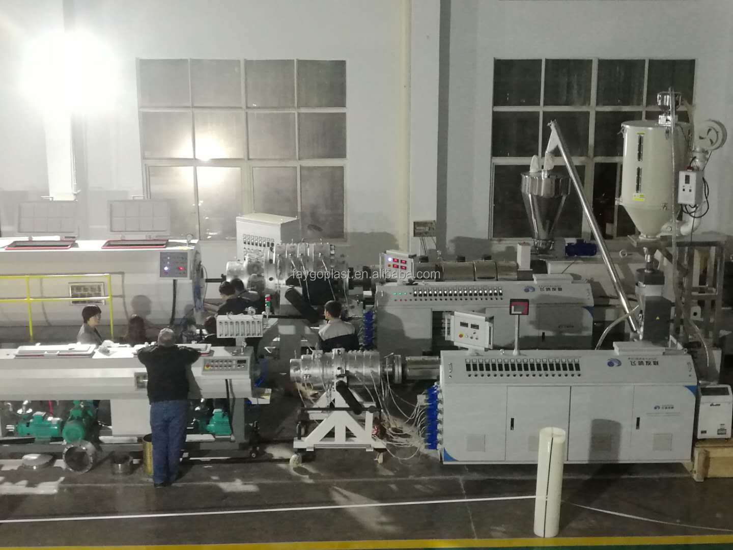 PVC UPVC CPVC Plastic Pipe Extruder PVC Twin Screw Extrude Machine from China supplier