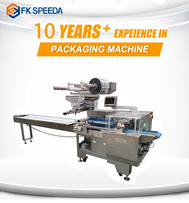 FK-Z60 Hot Selling Multi-functional Mask Biscuit Butter Spiral Pillow Packaging Machine Flow Pack Machine Flow Wrapping Machine from China supplier