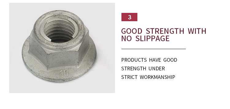 Din6927 Hexagon Metal Locknuts with Flange Pressing Type