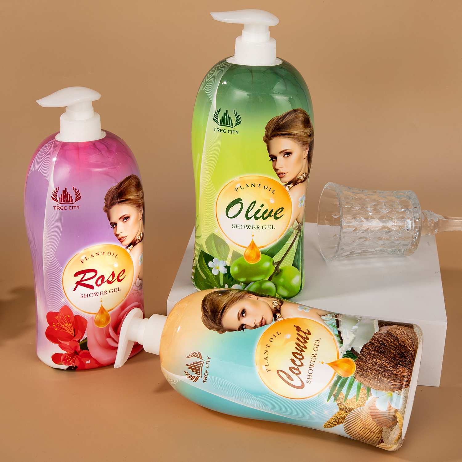 High Quality and Hot Selling Deeply Cleaning  and Nourishing the Skin Body Washing 3 Types 1000 ml Shower Gel from China supplier
