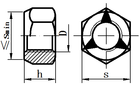 DIN980 Durable Using Various Exquisite Workmanship Zinc Plated  steel wheel lock nut