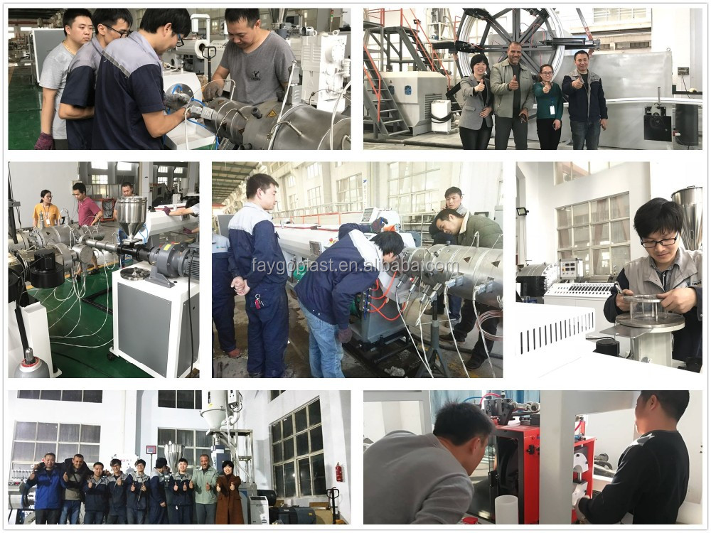 Faygo Union PP PE PVC Corrugated Pipe Making Machine Price/plastic Flexible Pipe Extrusion Machine Line Price from China supplier