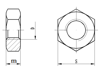 DIN936 Best Sellers Standard Hex Thin Nut Hex Jam Nut
