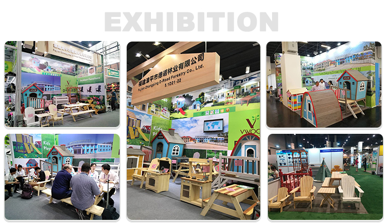 Outdoor garden kid's backyard  2 step wood play house wooden playground kids playhouse with porch from China supplier