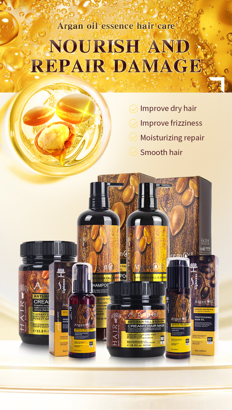 Private Label Hair Care Organic Collagen Professional Beauty Hair Anti Loss Argan Oil Shampoo and Conditioner Kit Products from China supplier