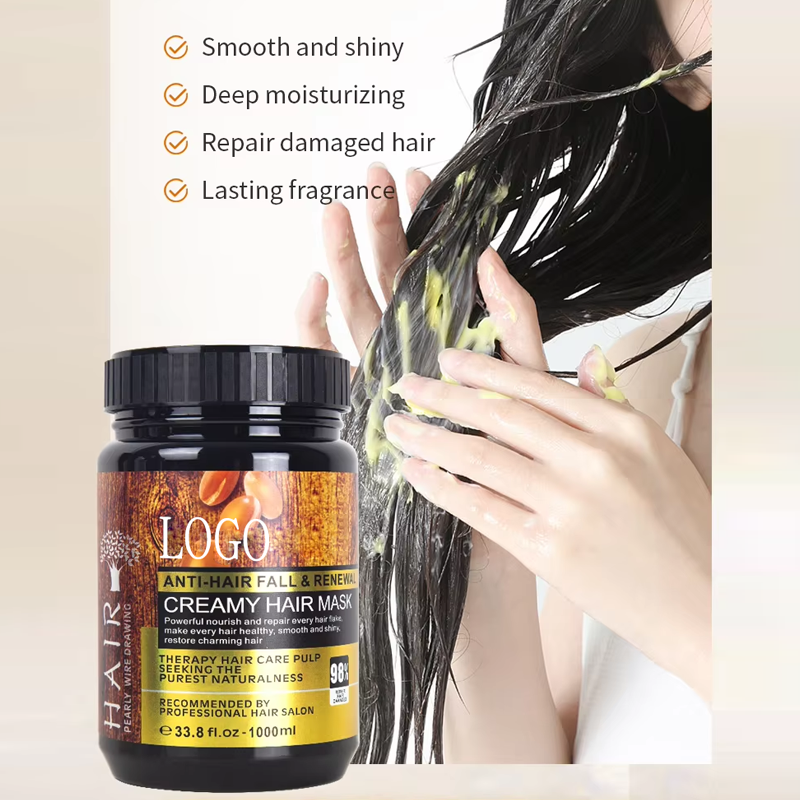 Factory Wholesale Beauty Hair Treatment Set Private Label Argan Oil Shampoo and Conditioner for Adults Cream Form from China supplier