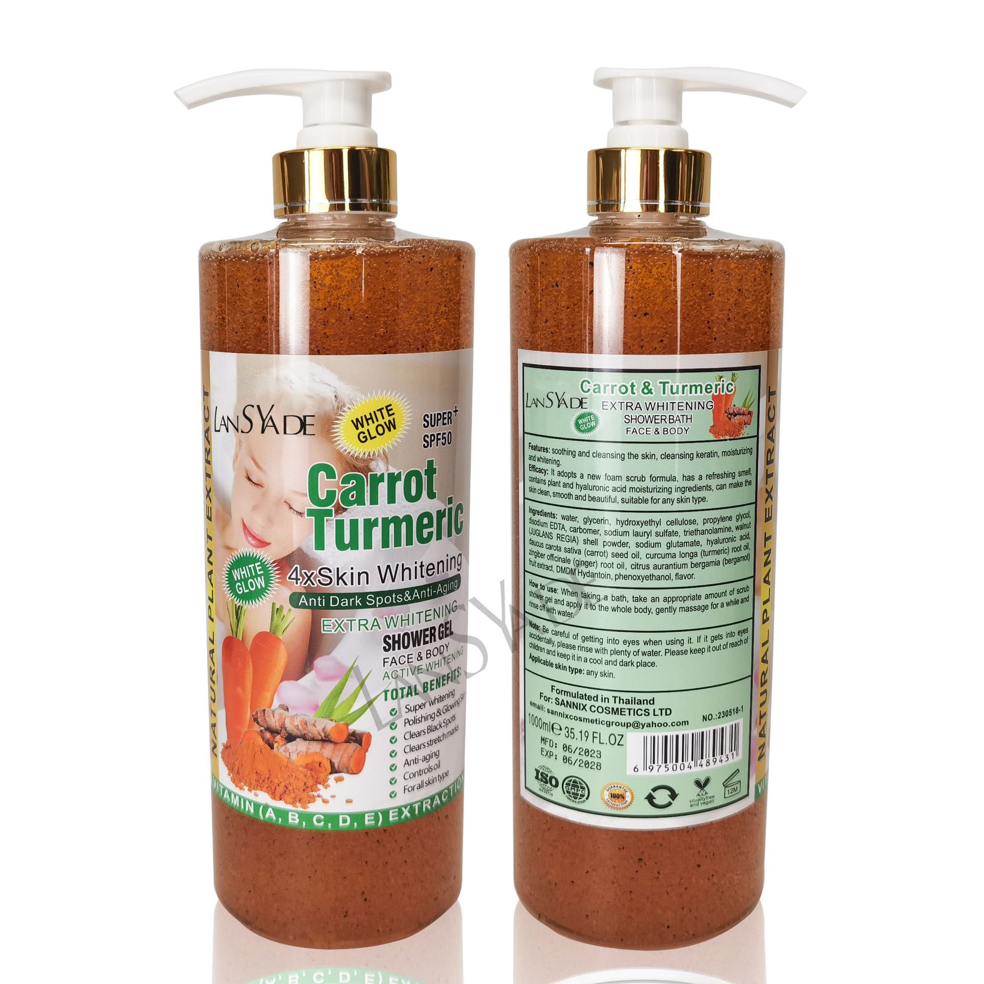 Private Label Exfoliating Deep Cleansing Natural Fragrance Body Wash Bath Gel Whitening Body Care Skin Care Products for Women from China supplier