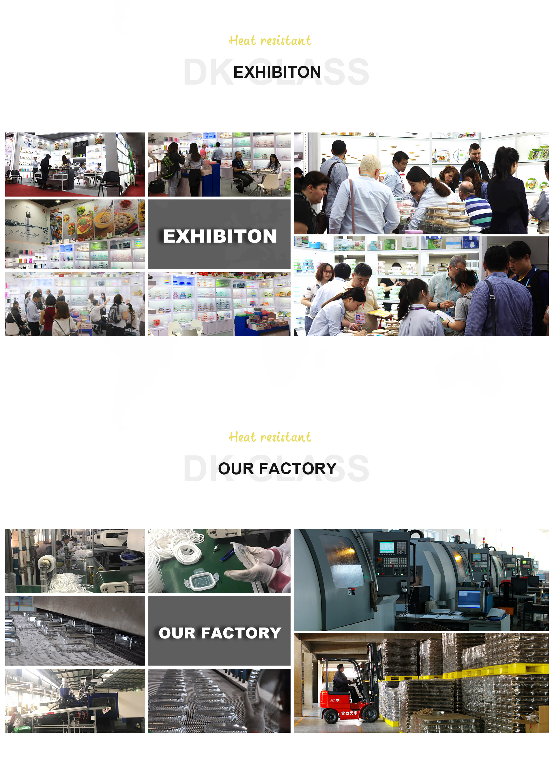 Microwave Oven Safe Glass Divider Lunch Box With Cutlery Lid High Quality Food Package Container from China supplier