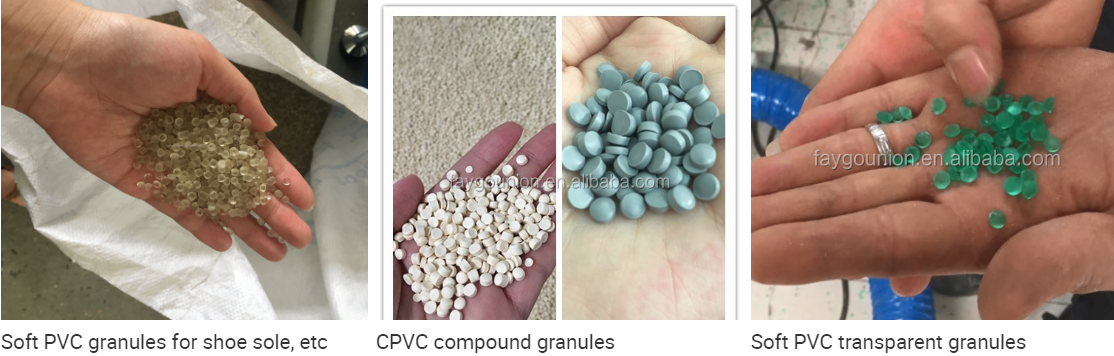 Plastic Pvc Pelletizer Pellet Cutting Compound Machine with Weighing Package Machine from China supplier