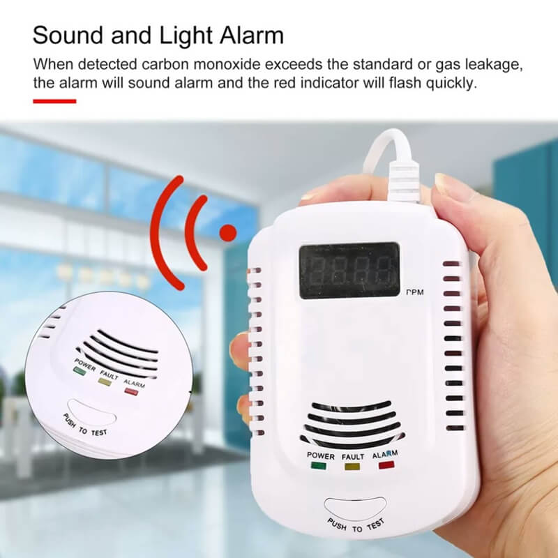 High Quality Home Natural LPG Gas Sensor Alarm Plug and Play Combustible Gas Detector from China supplier
