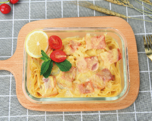 Microwave Oven Safe Glass Divider Lunch Box With Cutlery Lid High Quality Food Package Container from China supplier