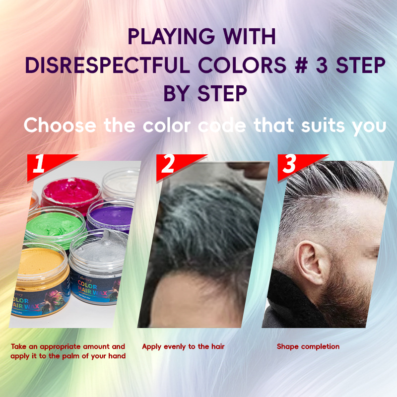 Factory Supply Organic Hair Color Wax Disposable Long-Lasting Styling Cream for Shaping Hair Mud from China supplier