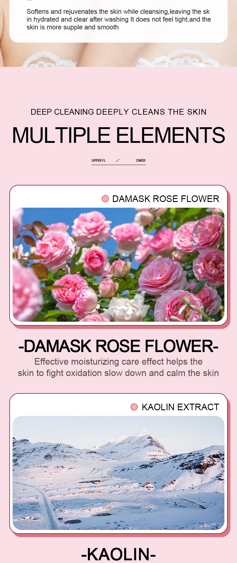 Organic Green Tea Ginger Rose Face & Body Mask Wholesale Deep Clean and Whitening Moisturizing Effects from China supplier