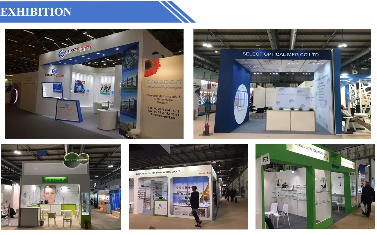 Professional optical lens direct supplier index 1.499 1.56 1.59 1.6  1.67 1.74 uncut eyeglasses lenses multi coated from China supplier