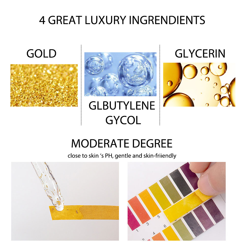 Wholesale 24k Gold Collagen Face Serum Reducing Melanin Serum Powerful Serum Anti Wrinkle Anti Aging from China supplier