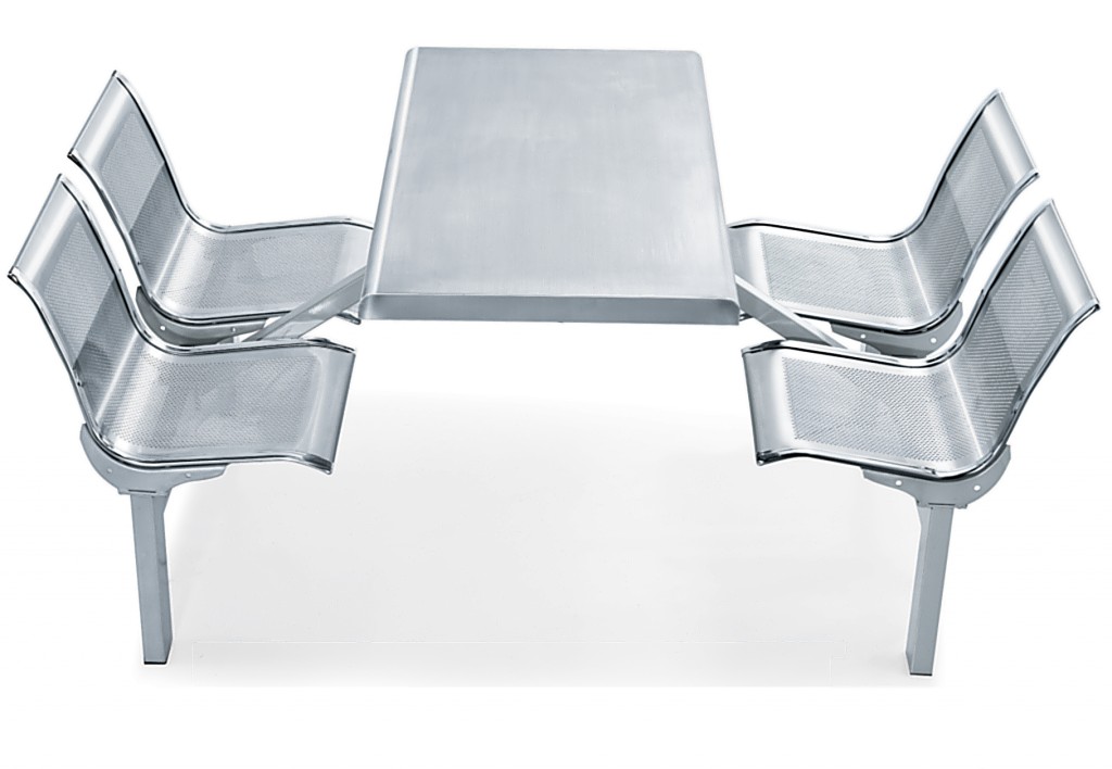 2/4/6/8 stainless steel school restaurant canteen table set durable from China supplier