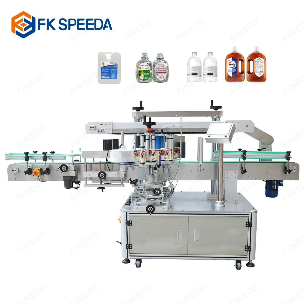 Fineco 911 High speed Automatic box both side security labeling machines Automatic two double side label applicator from China supplier