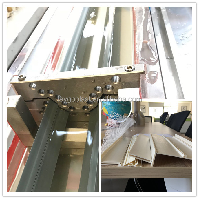 Plastic Pvc Profile Stretch Ceiling Profile Production Line with Twin Screw Extruder from China supplier