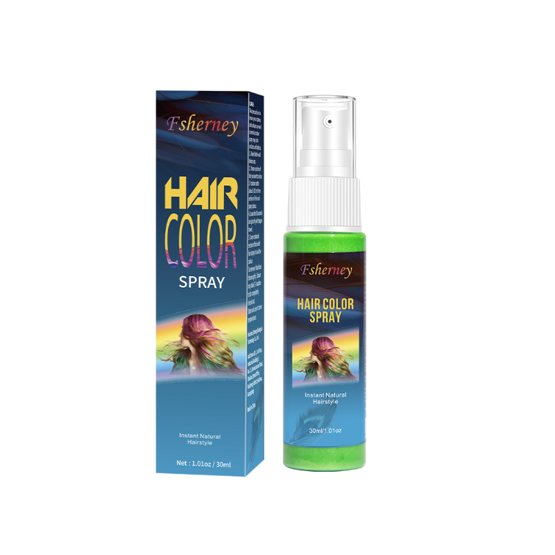High Quality 30ml Hair Coloring Spray Private Label Easy Green Herbal Dye Mist Permanent & Washable Disposable from China supplier