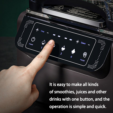 Low noise Smoothies Blender with Sound-Proof Cover Professional Industrial Blender Commercial 2L Blender